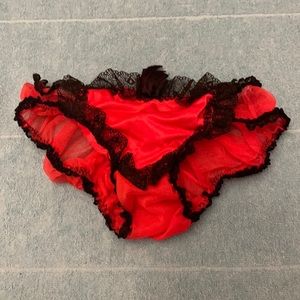 Vintage Ladies lingerie Red undies